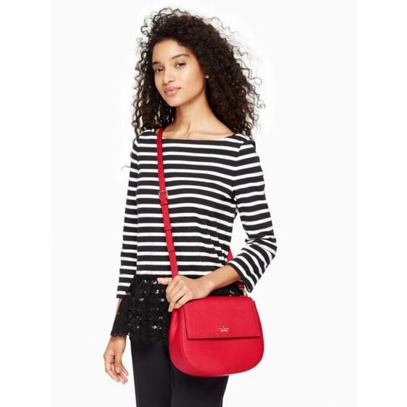 💕KATE SPADE💕 Cameron Street Byrdie Crossbody Bag ~ Rooster Red NWOT - Picture 6 of 16